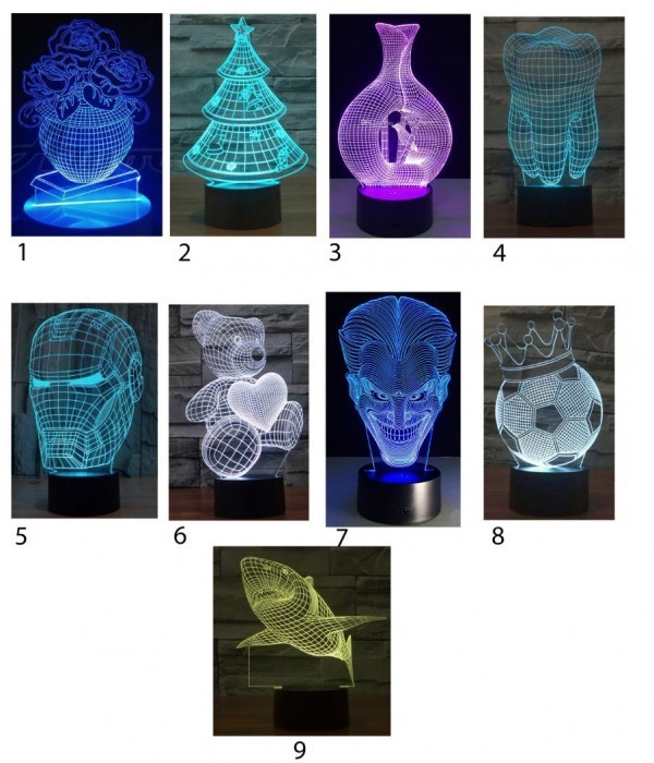 Lampe 3D - 0 - Interior Decor  on Aster Vender