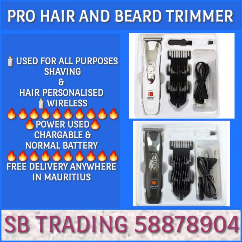 PRO HAIR AND BEARD TRIMMER  - 0 - Hair trimmers & clippers  on Aster Vender