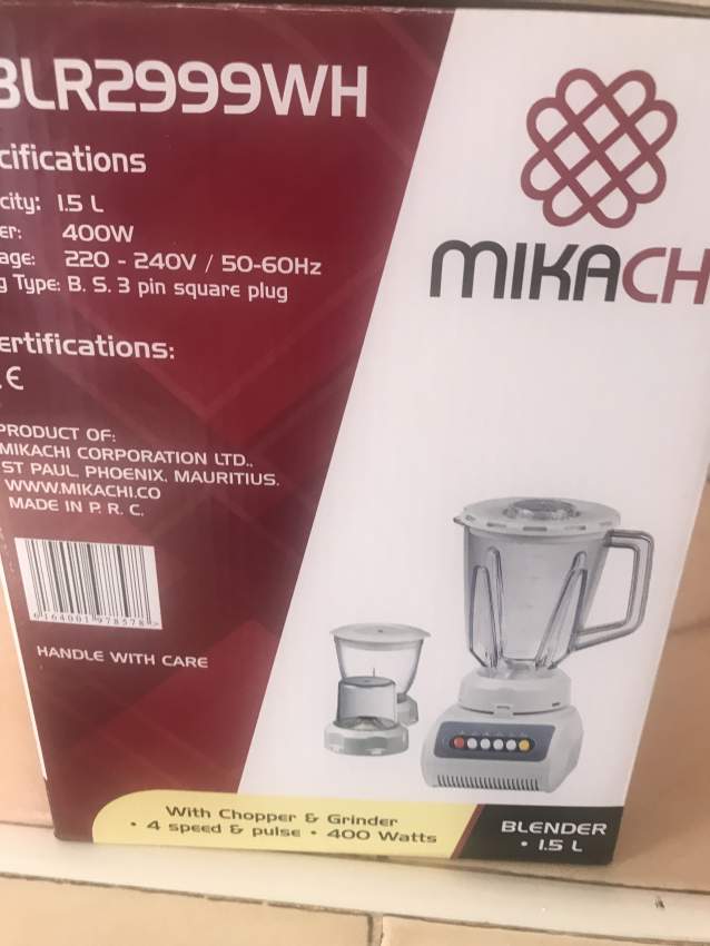 Mikachi blender mixer model BLR2999WH - 8 - Kitchen appliances  on Aster Vender