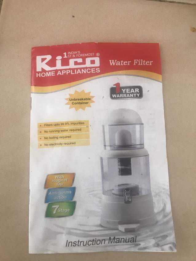 Rico water filter - 0 - Kitchen appliances  on Aster Vender