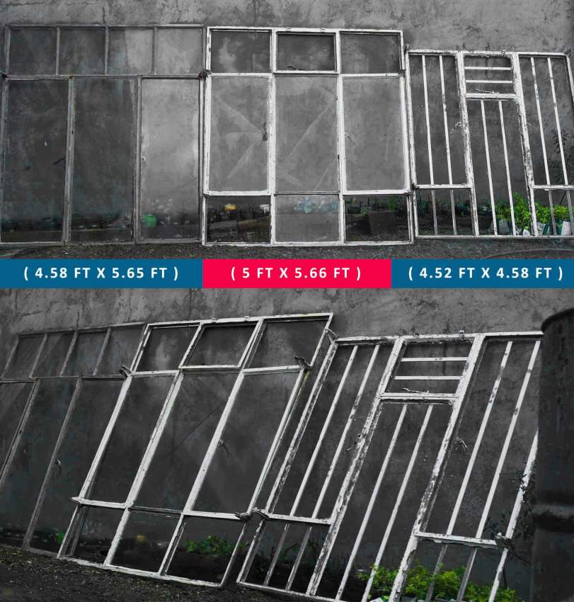 SET OF 3 METAL WINDOWS on Aster Vender