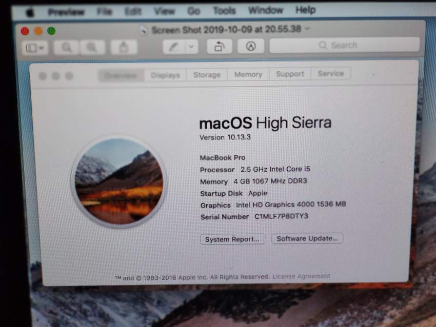 MacBook Pro Core i5 - 4 - Laptop  on Aster Vender
