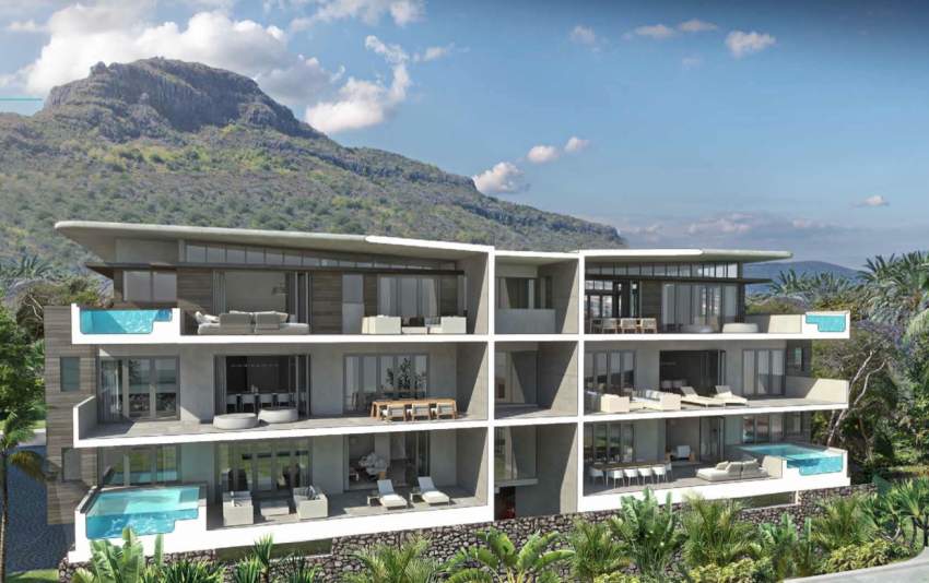 Rivière Noire splendide appartement face à la plage.  - 0 - Villas  on Aster Vender