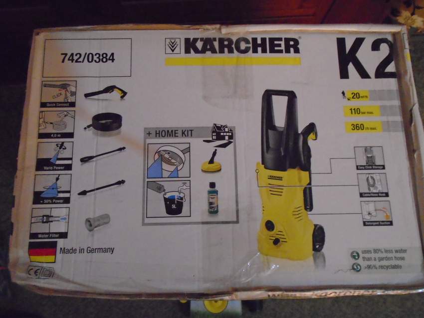 Karcher K2 High Pressure Washer + Home Kit - 1 - All Hand Power Tools  on Aster Vender