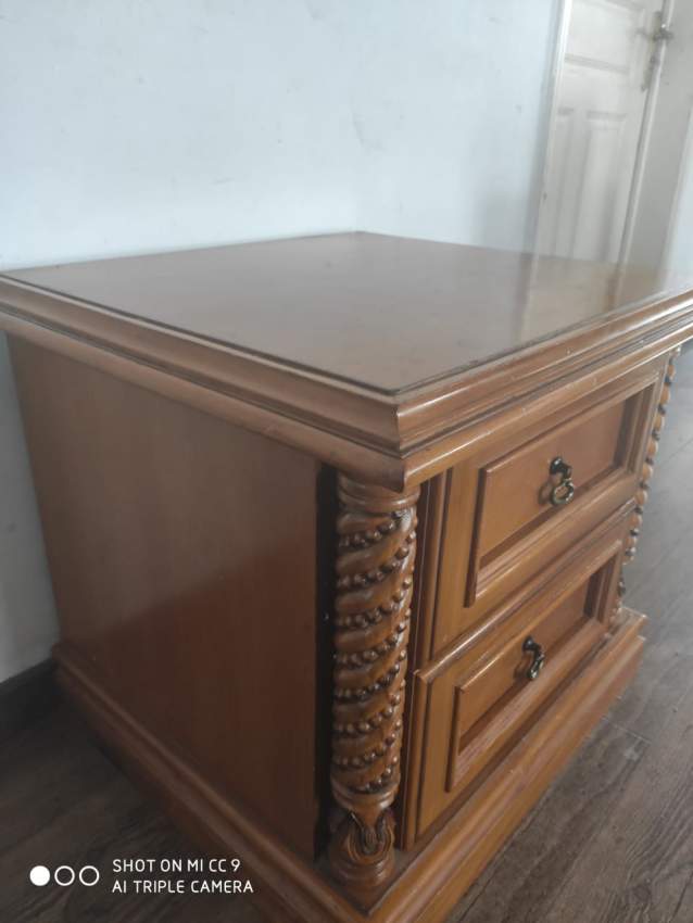2 teak nightstands - 1 - Bedroom Furnitures  on Aster Vender