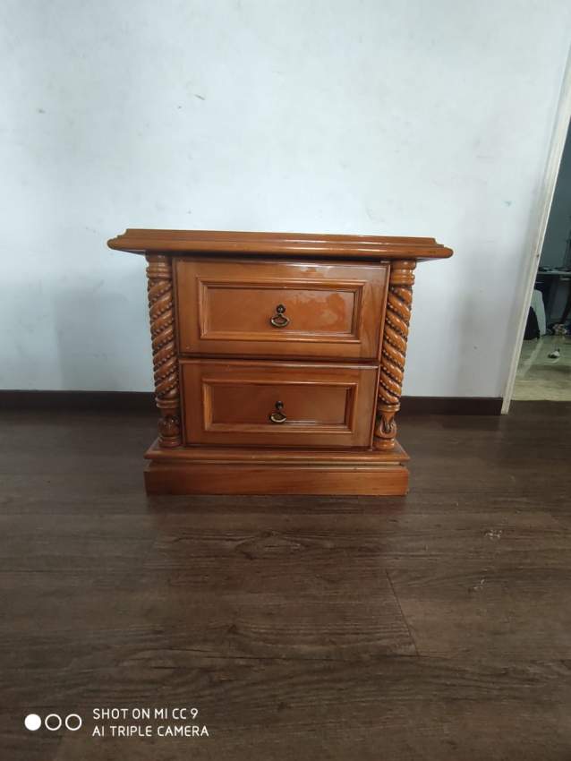 2 teak nightstands - 0 - Bedroom Furnitures  on Aster Vender