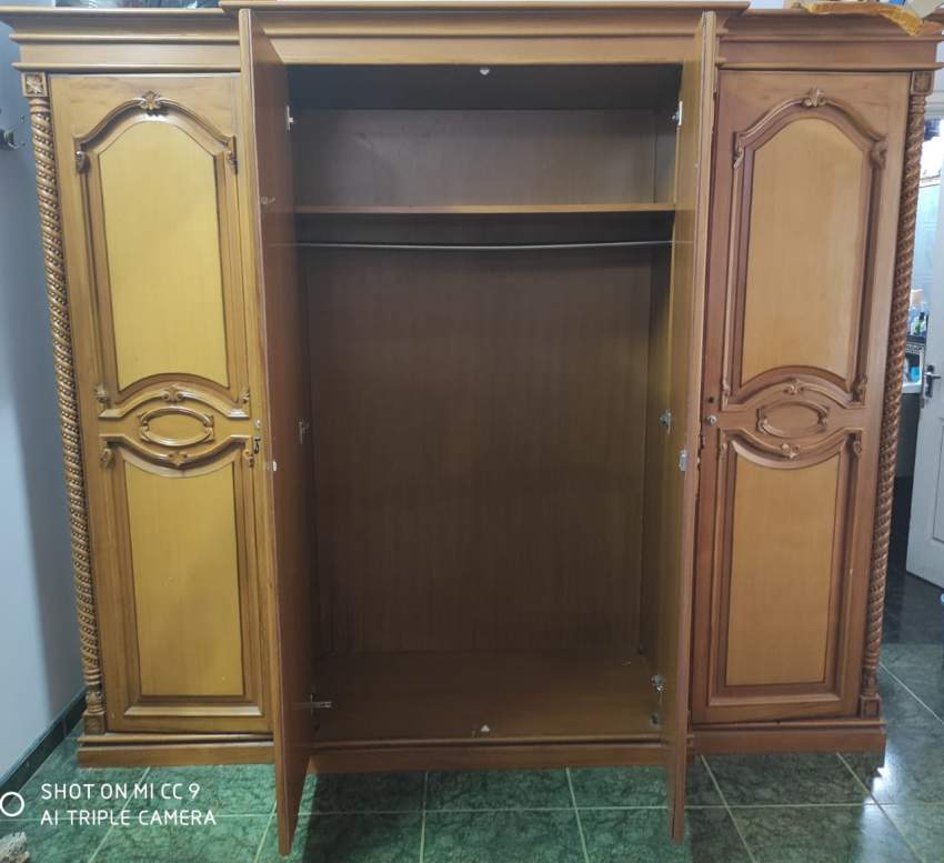 teak 4 door wardrobe - 0 - Bedroom Furnitures  on Aster Vender