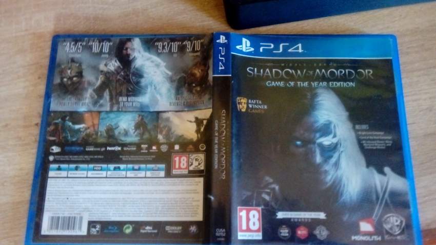 Ps4 game shadow of mordor   - 0 - Other Indoor Sports & Games  on Aster Vender