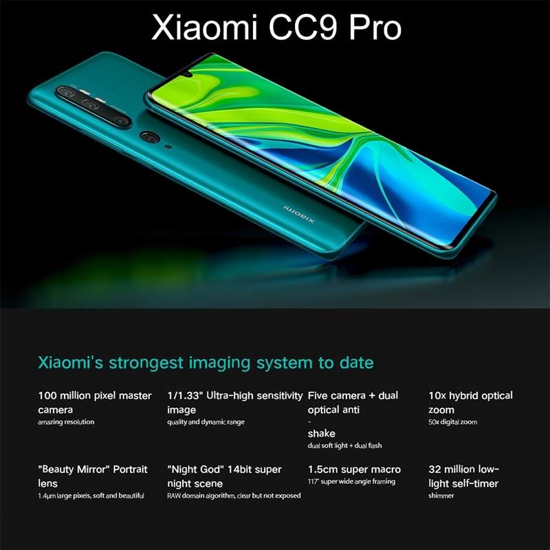 Xiaomi Mi CC9 Pro, 100MP Camera, 8GB+128GB - 2 - Android Phones  on Aster Vender