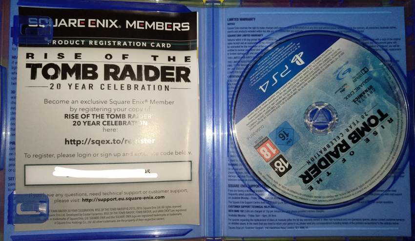 Rise of the Tomb Raider (20 year celebration) - 1 - PS4, PC, Xbox, PSP Games  on Aster Vender