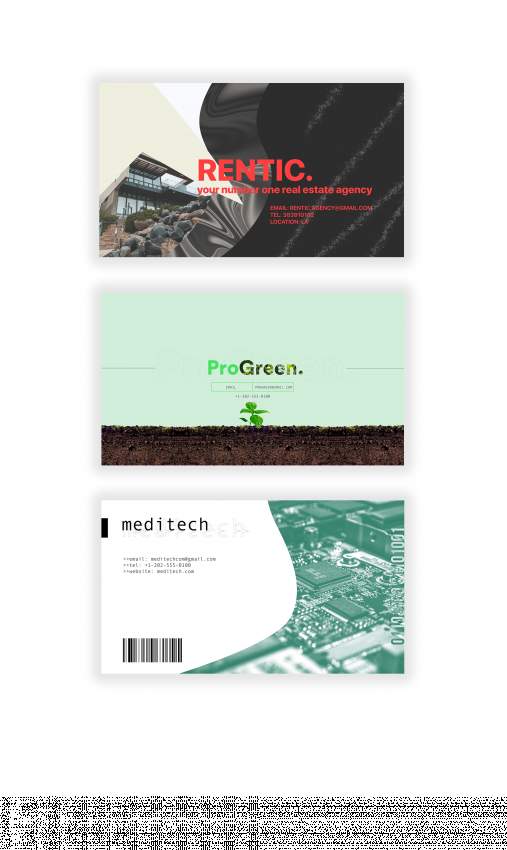 Business Cards on Aster Vender