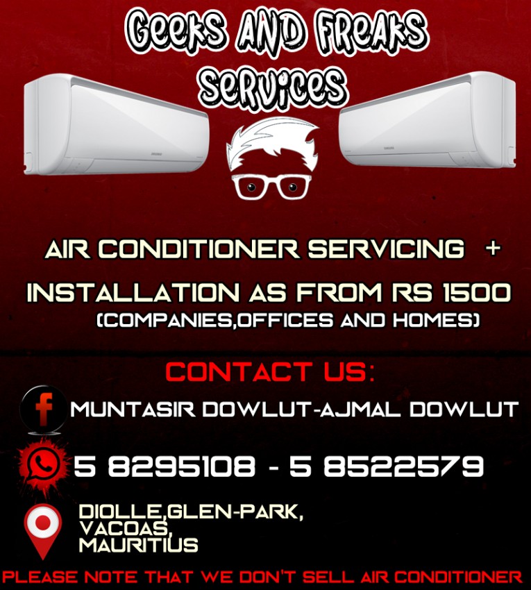 AIR CONDITIONER SERVICING AND INSTALLATIONS AS FROM Rs 1500 - 0 - Home repairs & installation  on Aster Vender