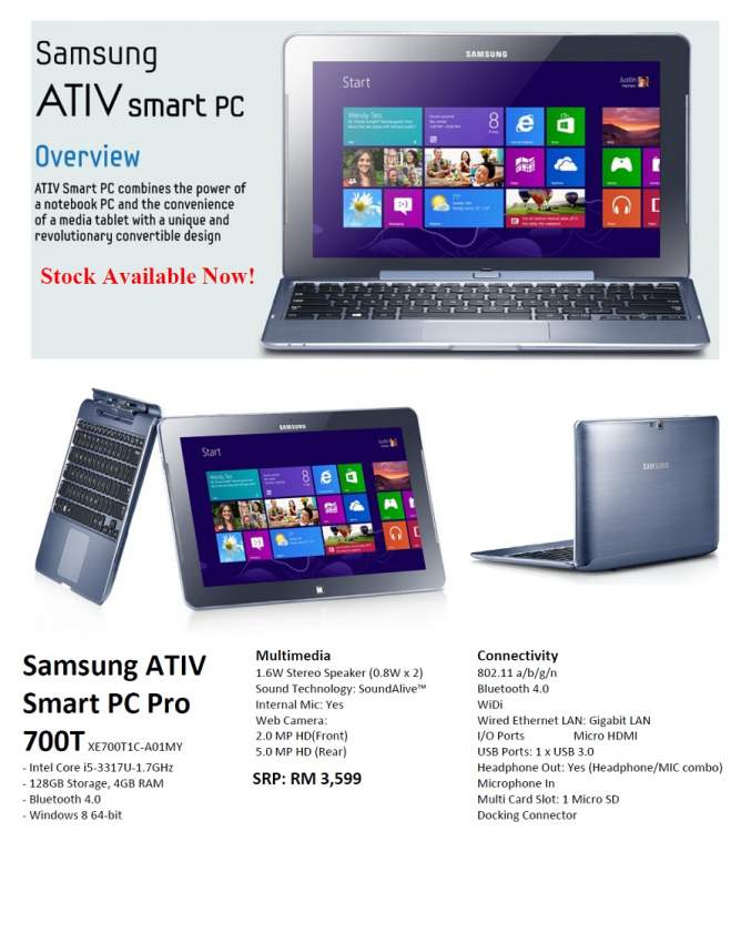 Samsung ATIV Smart PC - 0 - All Informatics Products  on Aster Vender