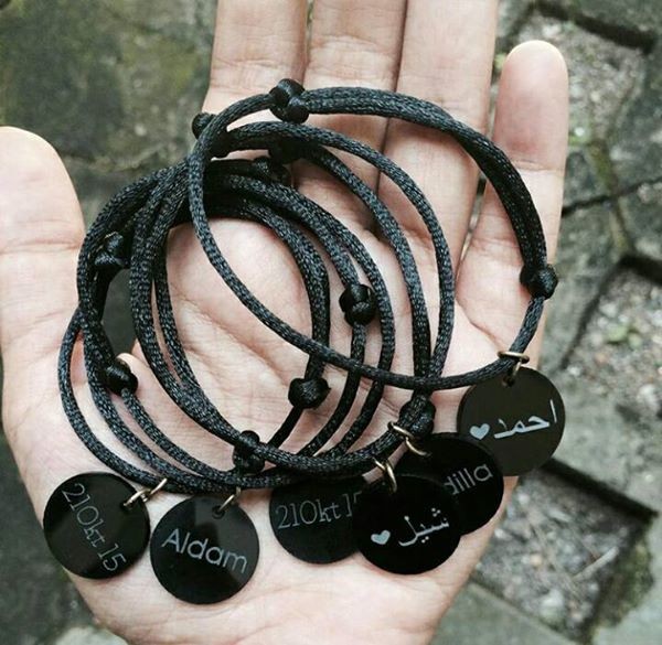 Personalised engraved name bracelets - 3 - Bracelets  on Aster Vender