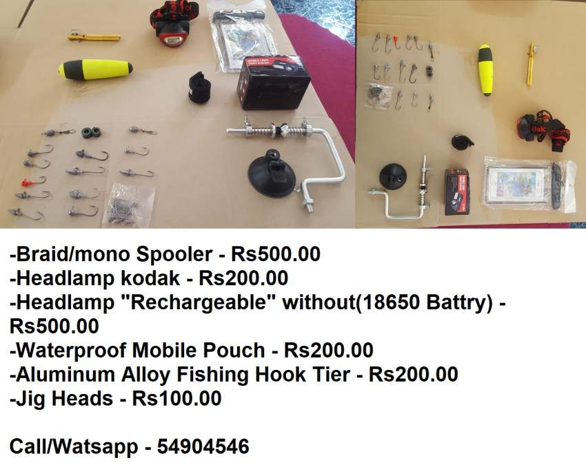 EQUIPEMENT DE PECHE / FISHING EQUIPMENT (call 54904546) - 4 - Fishing equipment  on Aster Vender