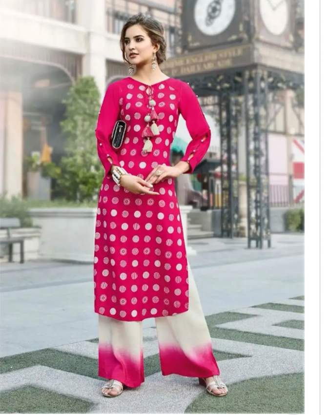 Kurtis with plazo on Aster Vender