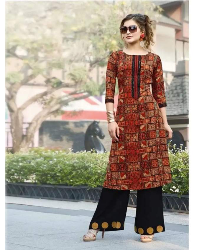 Kurtis with plazo on Aster Vender