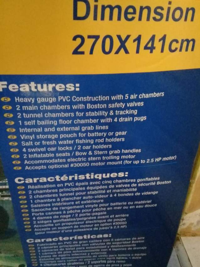 Canot pneumatic gonflable - 1 - Boats  on Aster Vender