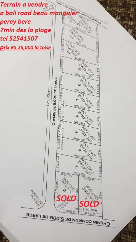 perey bere terrain a vendre - 0 - Land  on Aster Vender