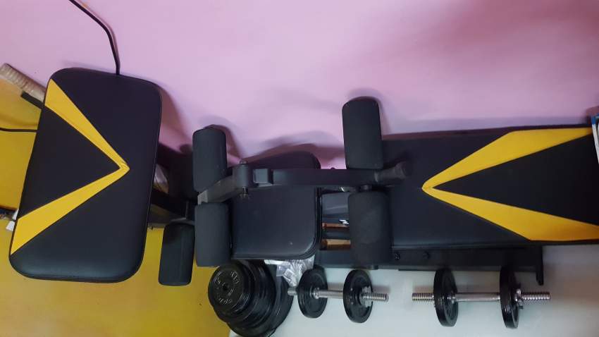 Bench Press + complete set of dumbell + complete set of weight.. - 0 - Fitness & gym equipment  on Aster Vender