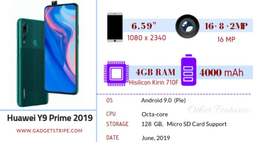 HUAWEI - Y9 PRIME - 128GB - 1 - Android Phones  on Aster Vender