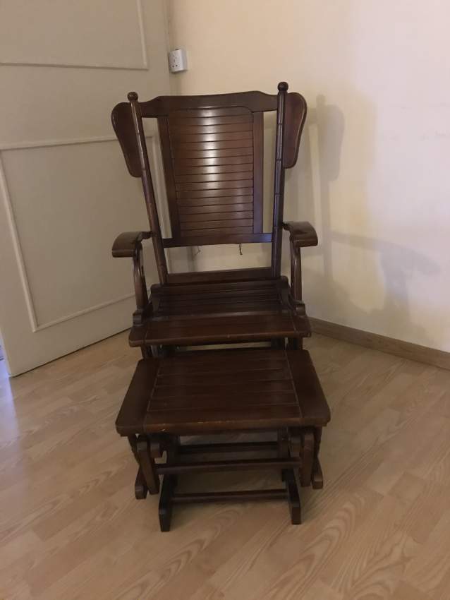 Ricking chair with foot rest on Aster Vender
