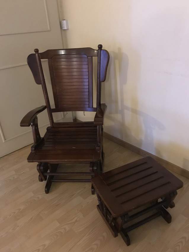 Ricking chair with foot rest - 1 - Dining Chairs  on Aster Vender
