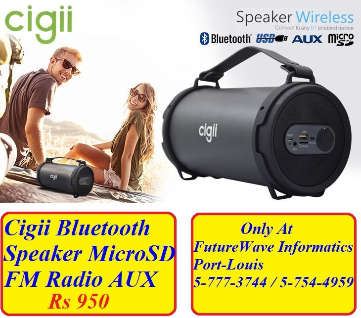Cigii Bluetooth Portable Speaker Rechargeable - 5 - All Informatics Products  on Aster Vender