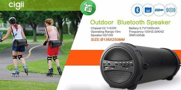 Cigii Bluetooth Portable Speaker Rechargeable - 1 - All Informatics Products  on Aster Vender