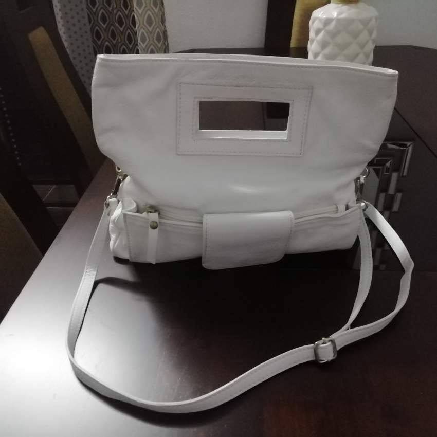 White genuine Italian leather bag  - 7 - Bags  on Aster Vender
