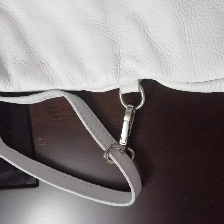 White genuine Italian leather bag  - 3 - Bags  on Aster Vender