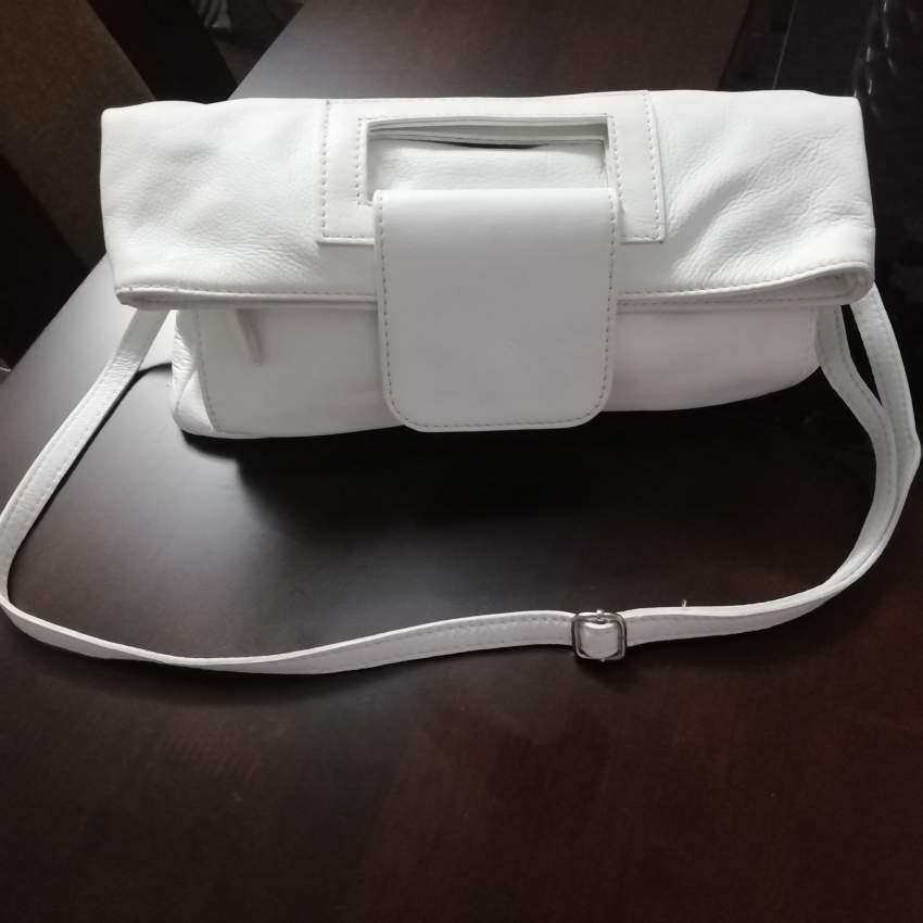 White genuine Italian leather bag  - 6 - Bags  on Aster Vender