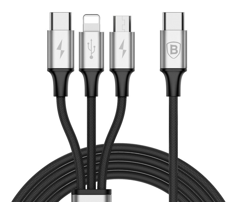 3 In 1 Cable Charger - Iphone, Android & Type C - 3 - All Informatics Products  on Aster Vender