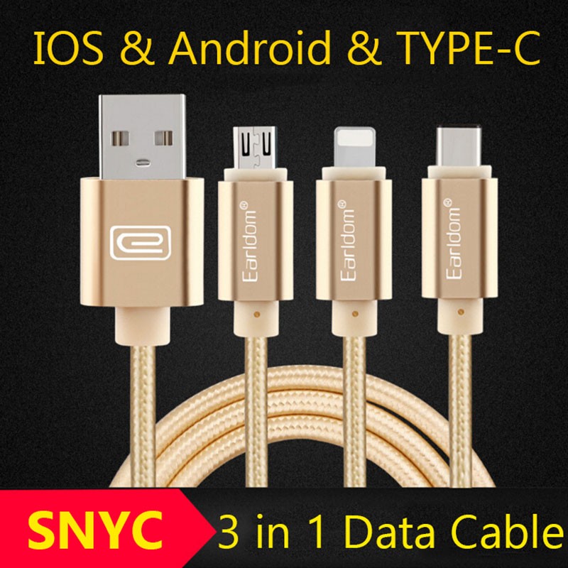 3 In 1 Cable Charger - Iphone, Android & Type C - 4 - All Informatics Products  on Aster Vender