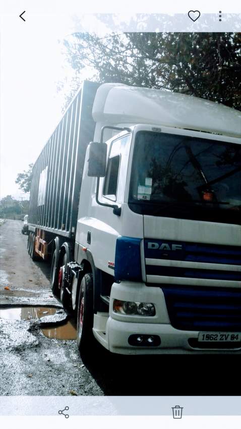 Daf tractor and trailer on Aster Vender