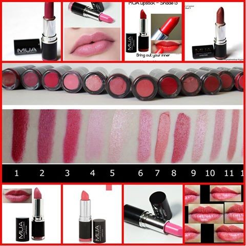 MUA LIPSTICKS  - 5 - Lip products (lipstick,gloss,stain etc.)  on Aster Vender