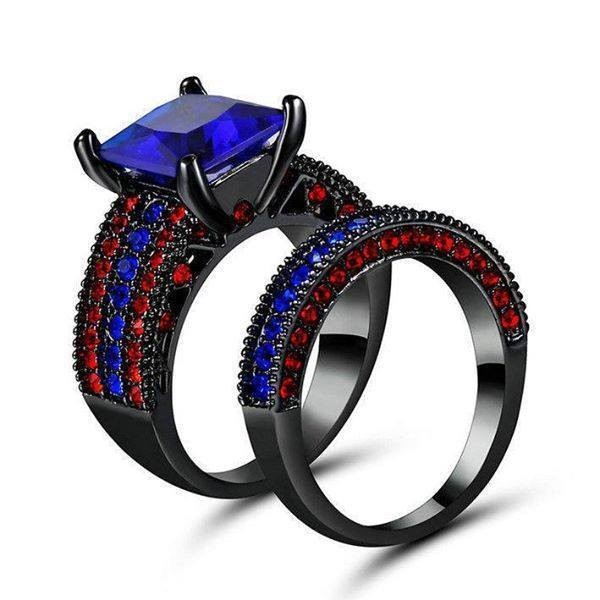 Female: Multi-Color Aquamarine Rings  - 0 - Rings  on Aster Vender