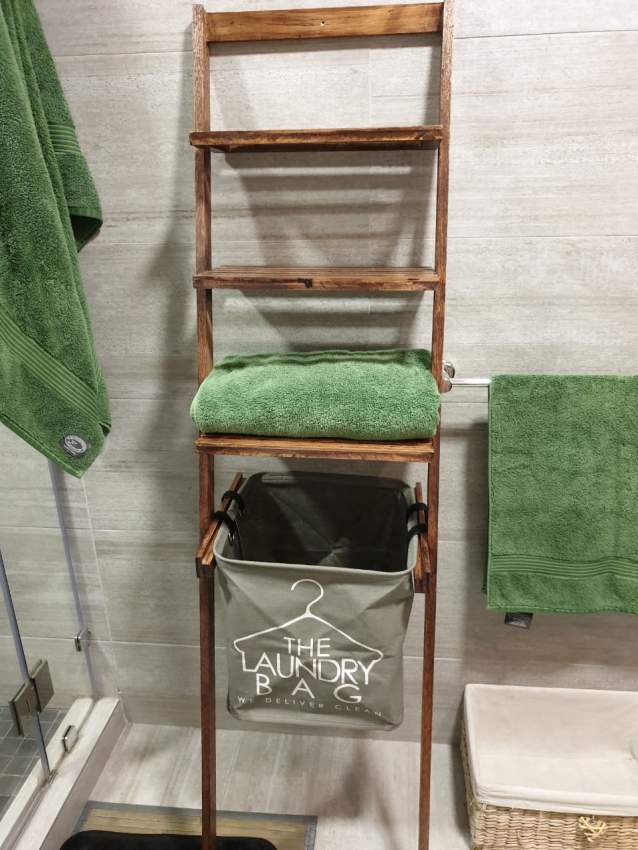 Wooden Towel Stand - 1 - Bathroom  on Aster Vender