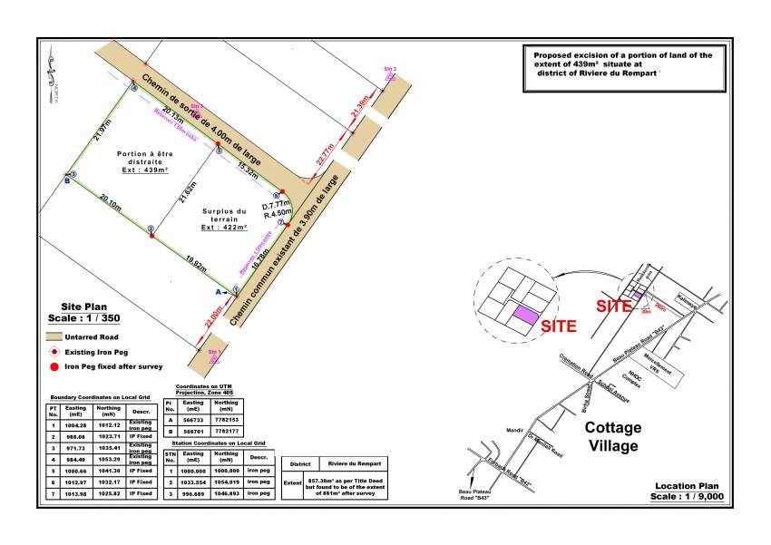 COTTAGE BEAU PLATEAU - Terrain Residentiel à Vendre - 0 - Land  on Aster Vender